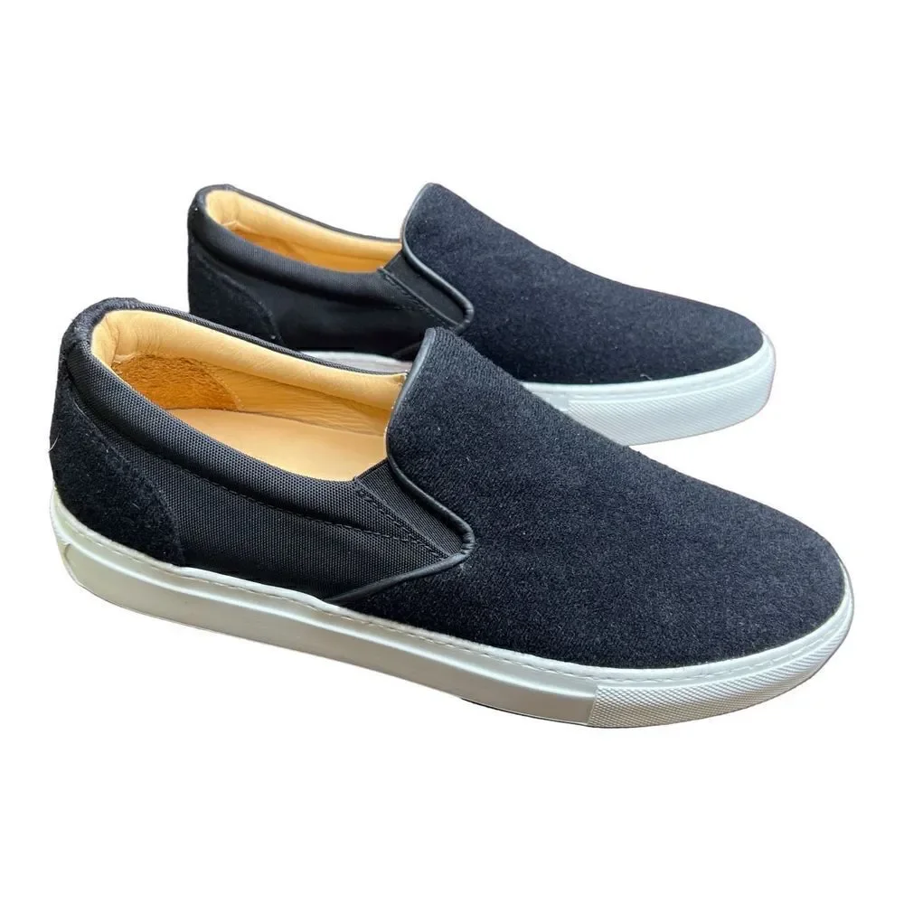 Greats Brooklyn Made in Italy Nero Platform Slip on Sneaker NWOB Size 9 1/2